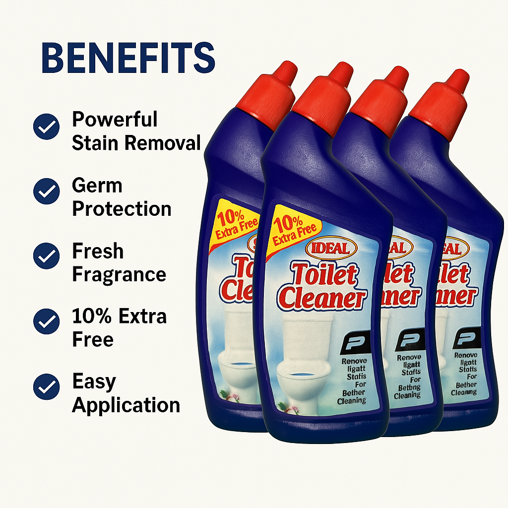 Ideal Toilet Cleaner - Powerful Stain Removal & Sanitization